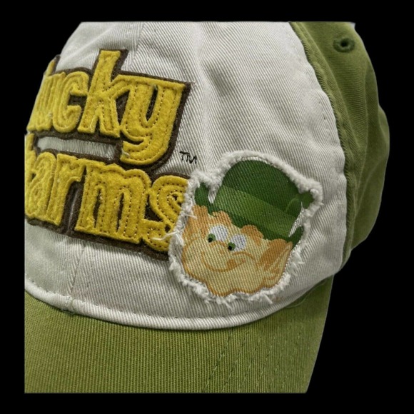 Vintage 2006 LUCKY CHARMS The Leprechaun Hat Cap Green Cereal Irish Shamrock - Picture 2 of 3